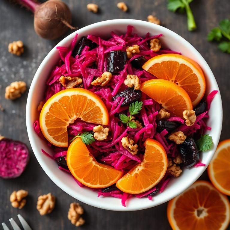 Çiğ Pancar & Portakal Salatası