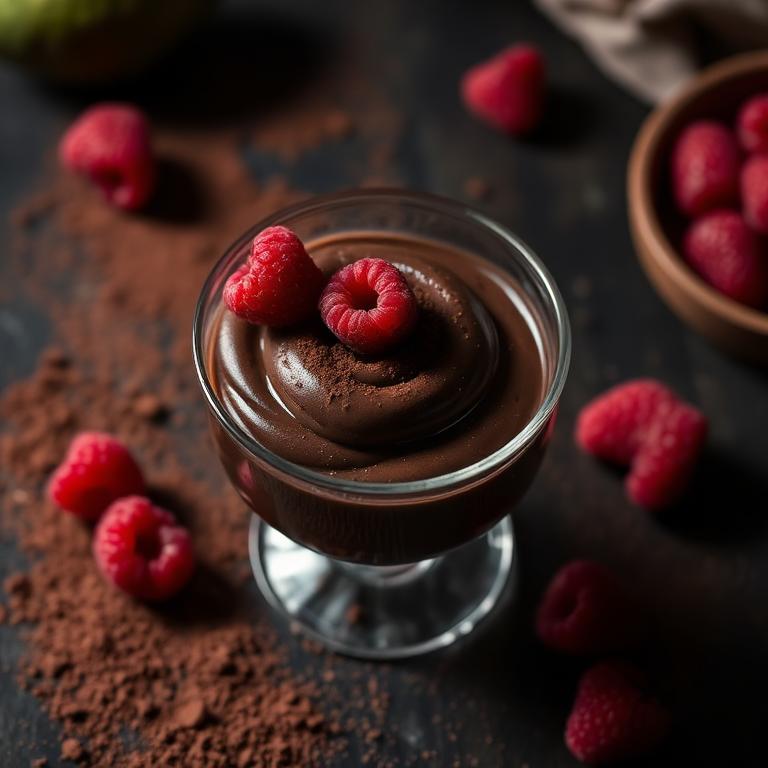 Avokadolu Çikolatalı Mousse