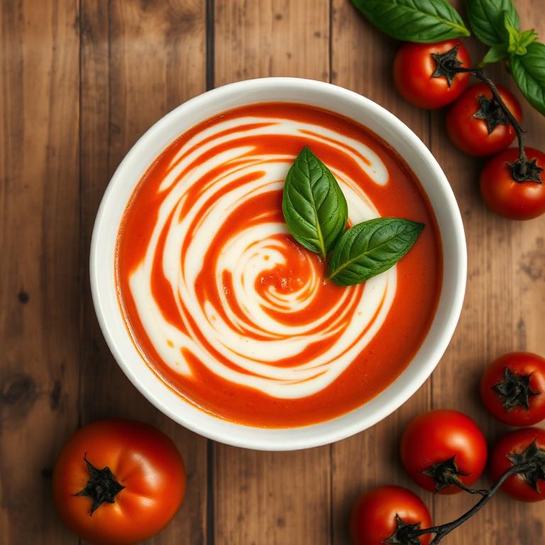 Közlenmiş Domates Çorbası